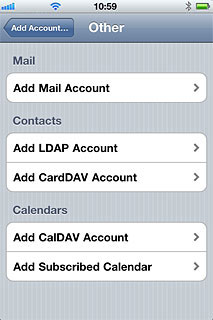 iPhone Email Settings